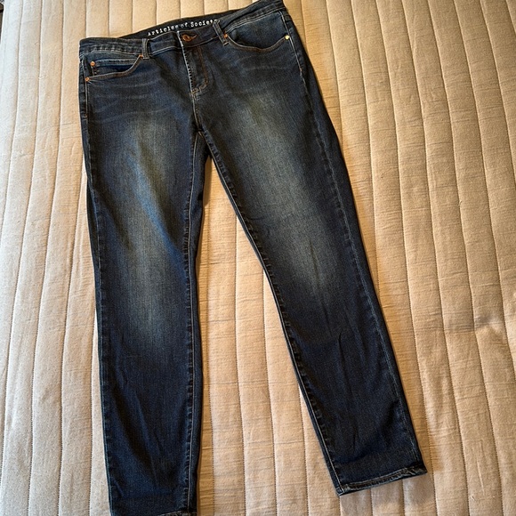 Articles Of Society Denim - Articles of Society Dark Blue West End denim Jeans